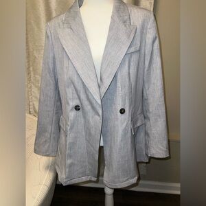 Tahari Light Gray Blazer